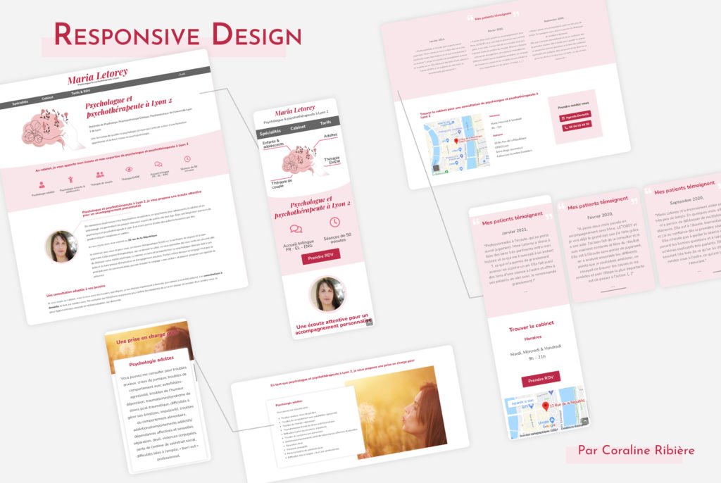 Création de site web Responsive design Maria